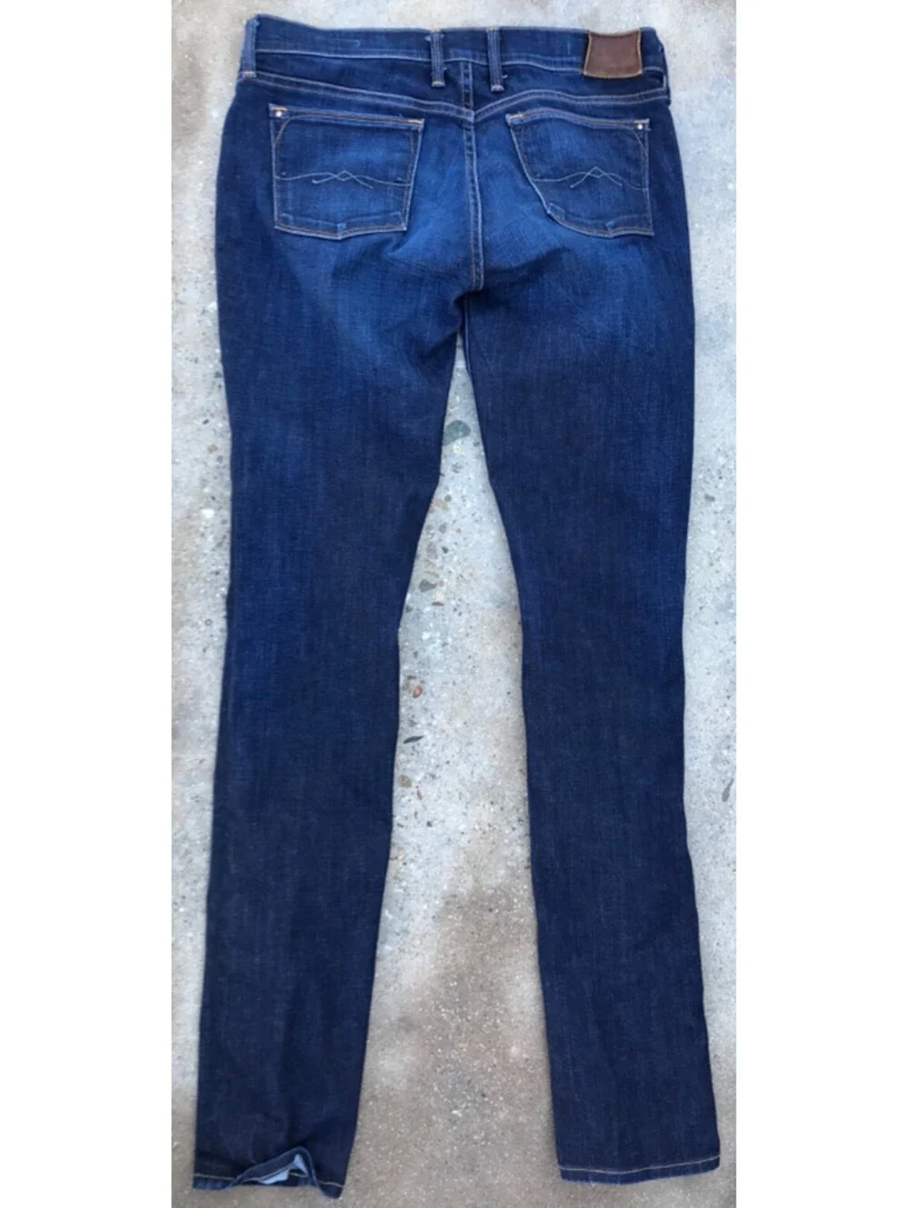 Lucky Brand White Oak Cone Denim Lolita Skinny Jeans 4/27 Made USA fit 28Wx32L